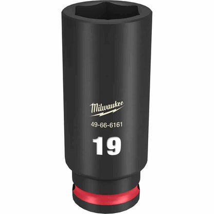 MILWAUKEE SHOCKWAVE 3 8 Drive 19mm Deep 6 Point Impact Socket 49666161