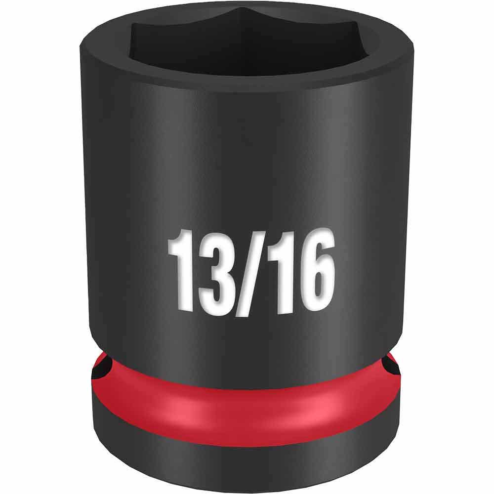 MILWAUKEE SHOCKWAVE 1/2" Drive 13/16" Standard 6 Point Impact Socket 49666207