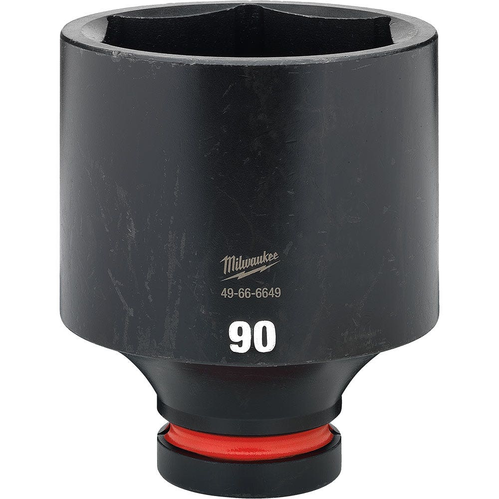 MILWAUKEE SHOCKWAVE 1inch Drive 90mm Deep 6 Point Impact Socket 49666649