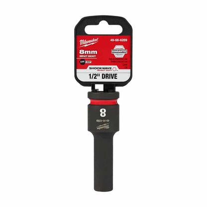 MILWAUKEE SHOCKWAVE 1 2 Drive 8mm Deep 6 Point Impact Socket 49666269
