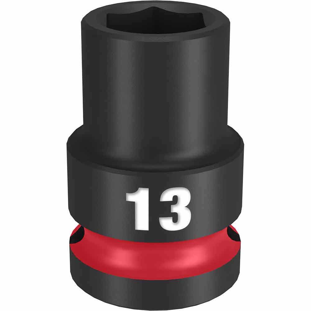 MILWAUKEE SHOCKWAVE 1 2 Drive 13mm Standard 6 Point Impact Socket 49666245