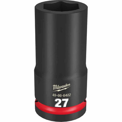 MILWAUKEE SHOCKWAVE 3 4inch Drive 27mm Deep 6 Point Impact Socket 49666402