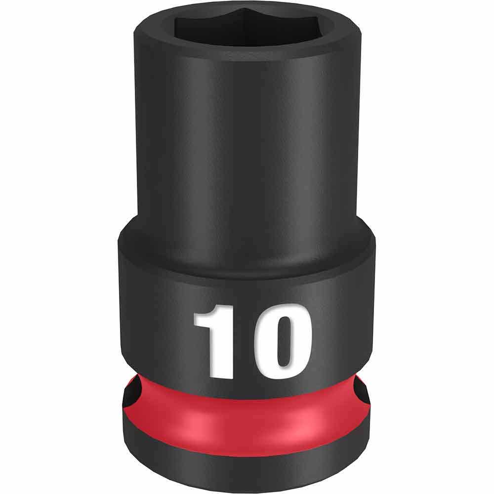 MILWAUKEE SHOCKWAVE 3 8 Drive 10mm Standard 6 Point Impact Socket 49666134