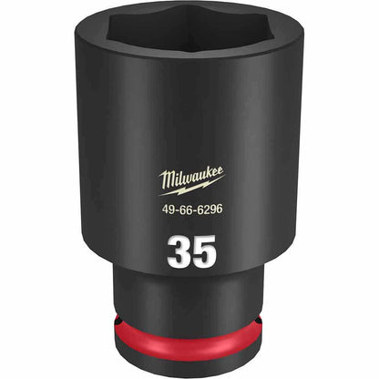 MILWAUKEE SHOCKWAVE 1 2inch Drive 35mm Deep 6 Point Impact Socket 49666296