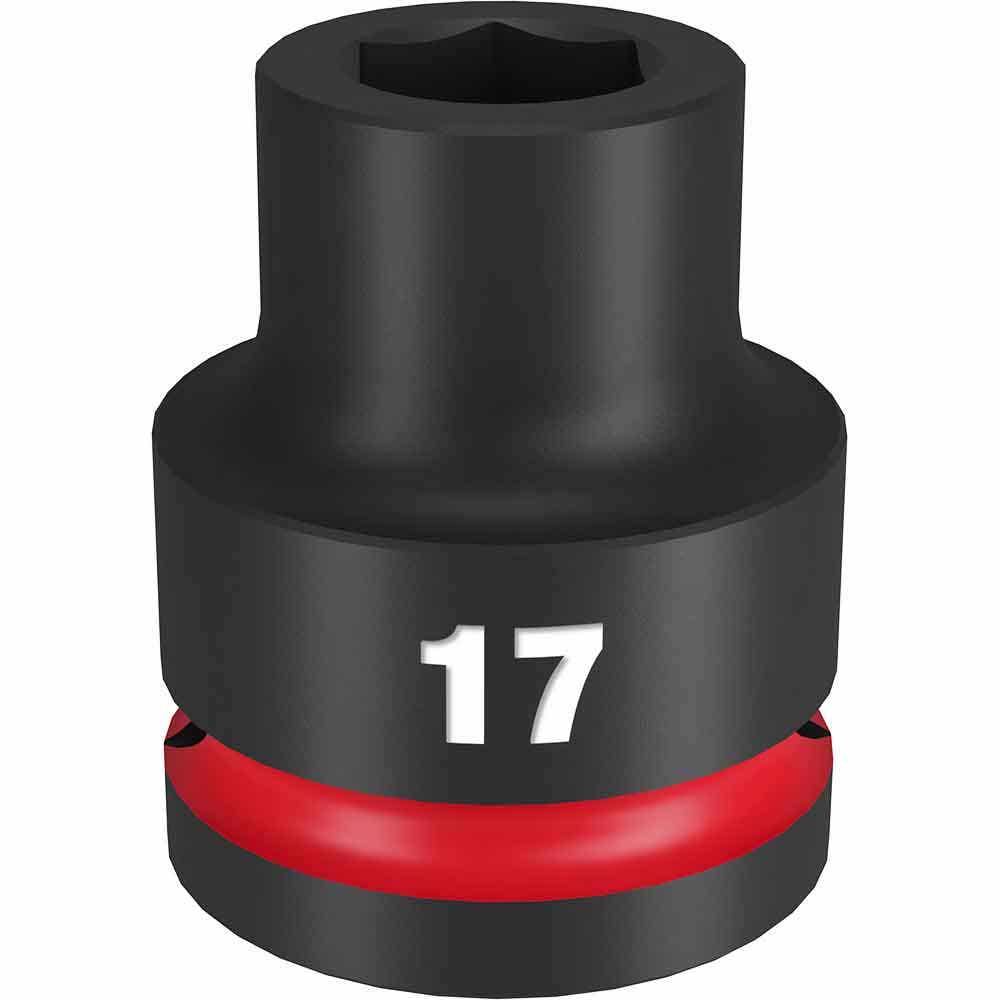 MILWAUKEE SHOCKWAVE 3/4" Drive 17mm Standard 6 Point Impact Socket 49666356