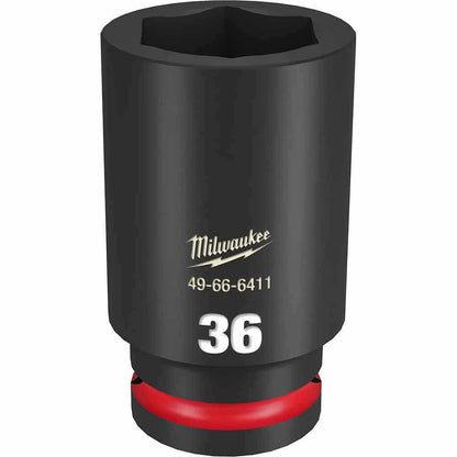 MILWAUKEE SHOCKWAVE 3 4inch Drive 36mm Deep 6 Point Impact Socket 49666411