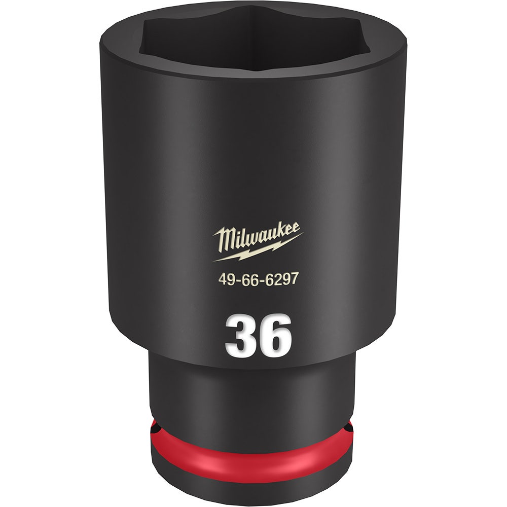 MILWAUKEE SHOCKWAVE 1 2 Drive 36mm Deep 6 Point Impact SocketA 49666297