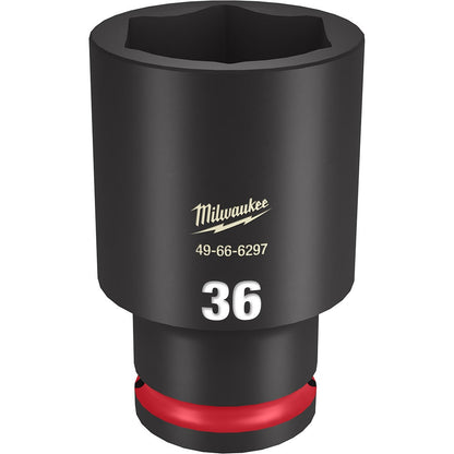 MILWAUKEE SHOCKWAVE 1 2 Drive 36mm Deep 6 Point Impact SocketA 49666297