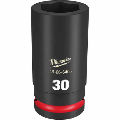 MILWAUKEE SHOCKWAVE 3 4inch Drive 30mm Deep 6 Point Impact Socket 49666405