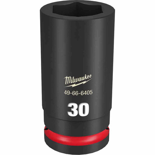MILWAUKEE SHOCKWAVE 3 4inch Drive 30mm Deep 6 Point Impact Socket 49666405