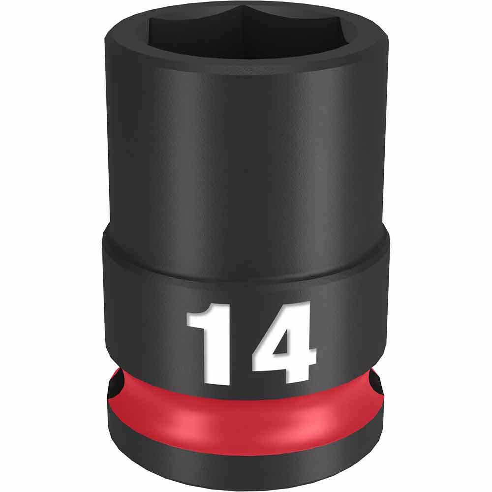 MILWAUKEE SHOCKWAVE 3 8 Drive 14mm Standard 6 Point Impact Socket 49666138