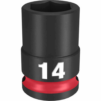 MILWAUKEE SHOCKWAVE 3 8 Drive 14mm Standard 6 Point Impact Socket 49666138
