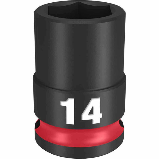 MILWAUKEE SHOCKWAVE 3 8 Drive 14mm Standard 6 Point Impact Socket 49666138