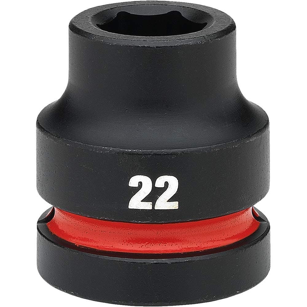 MILWAUKEE SHOCKWAVE 1inch Drive 22mm Standard 6 Point Impact Socket 49666589