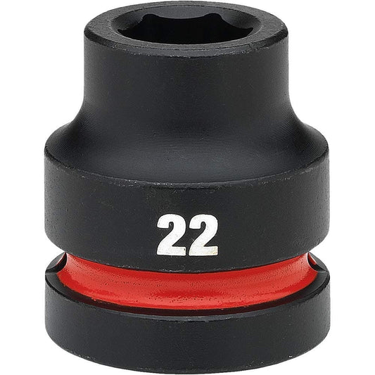 MILWAUKEE SHOCKWAVE 1inch Drive 22mm Standard 6 Point Impact Socket 49666589