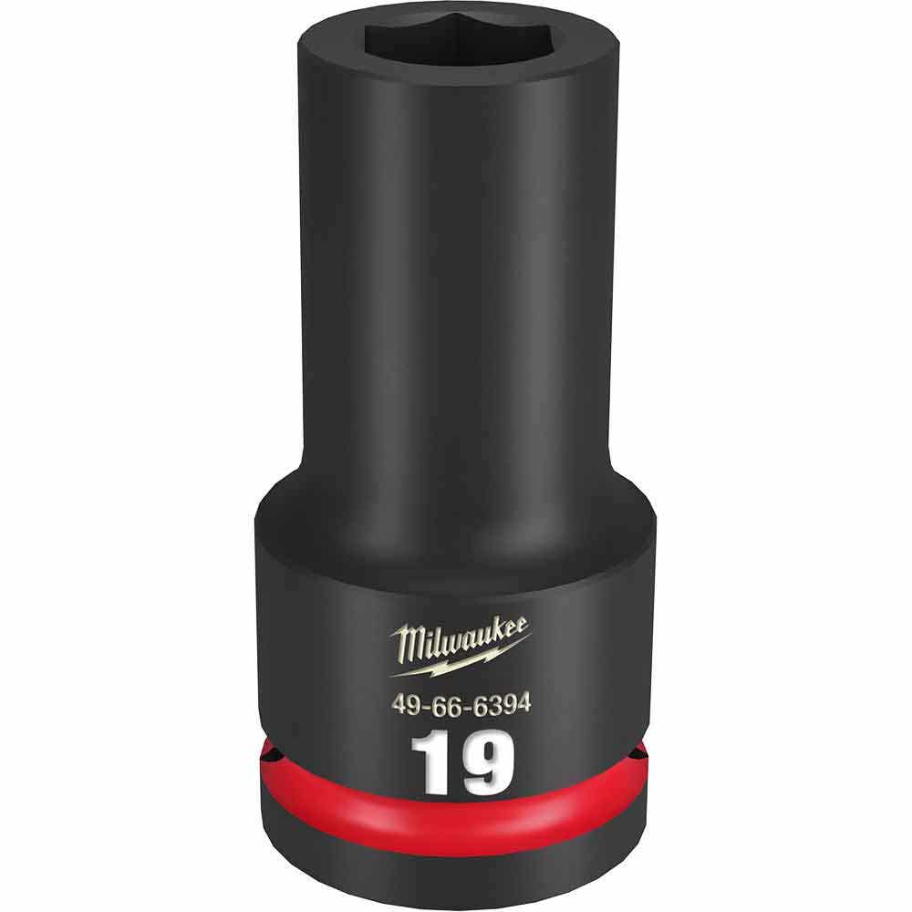 MILWAUKEE SHOCKWAVE 3 4inch Drive 19mm Deep 6 Point Impact Socket 49666394