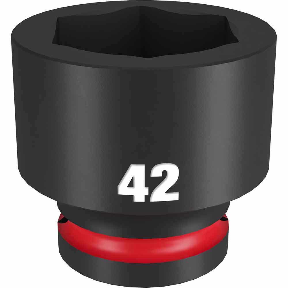 MILWAUKEE SHOCKWAVE 3 4inch Drive 42mm Standard 6 Point Impact Socket 49666380