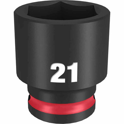MILWAUKEE SHOCKWAVE 3 8 Drive 21mm Standard 6 Point Impact Socket 49666144