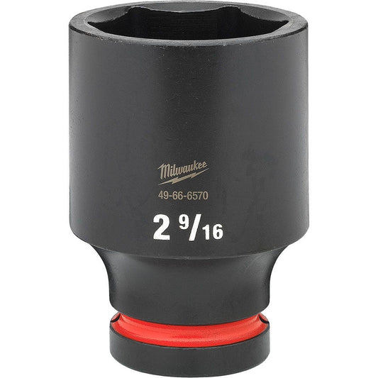 MILWAUKEE SHOCKWAVE 1" Drive 2-9/16" Deep 6 Point Impact Socket 49666570