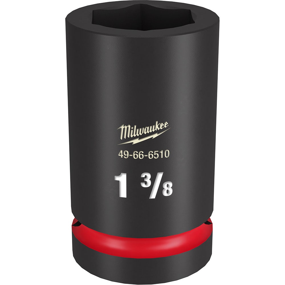 MILWAUKEE SHOCKWAVE 1" Drive 1-3/8" Deep 6 Point Impact Socket 49666510