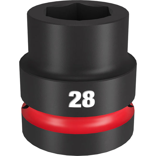 MILWAUKEE SHOCKWAVE 1inch Drive 28mm Standard 6 Point Impact Socket 49666593