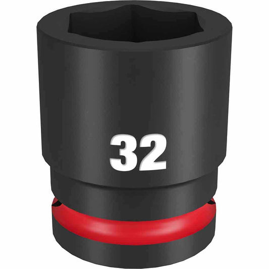 MILWAUKEE SHOCKWAVE 3/4inch Drive 32mm Standard 6 Point Impact Socket 49666370