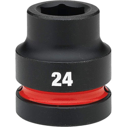 MILWAUKEE SHOCKWAVE 1inch Drive 24mm Standard 6 Point Impact Socket 49666590