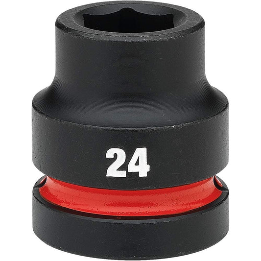 MILWAUKEE SHOCKWAVE 1inch Drive 24mm Standard 6 Point Impact Socket 49666590
