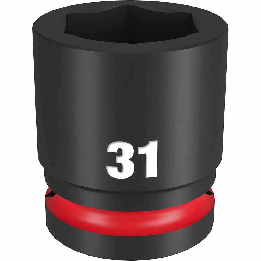 MILWAUKEE SHOCKWAVE 3/4inch Drive 31mm Standard 6 Point Impact Socket 49666369