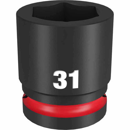 MILWAUKEE SHOCKWAVE 3/4inch Drive 31mm Standard 6 Point Impact Socket 49666369