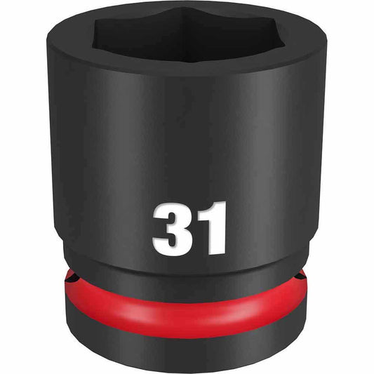 MILWAUKEE SHOCKWAVE 3/4inch Drive 31mm Standard 6 Point Impact Socket 49666369
