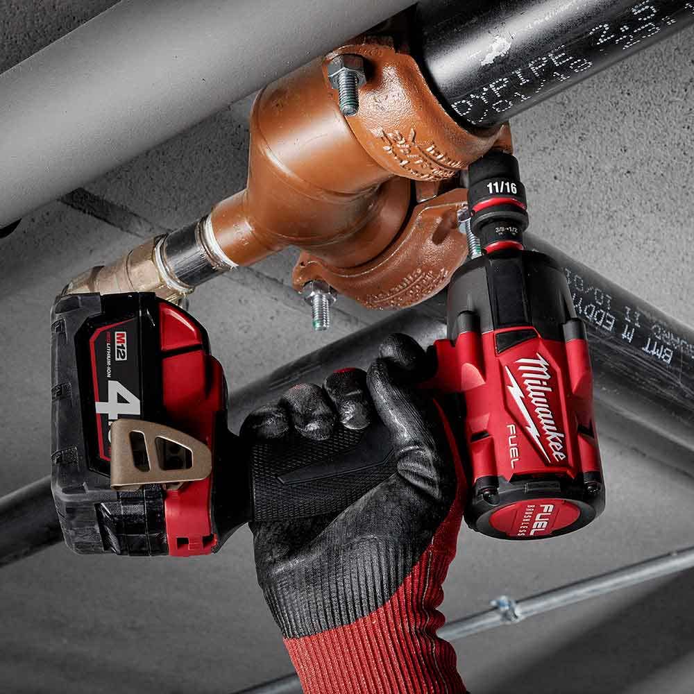 MILWAUKEE SHOCKWAVE 1 2 Drive 11 16 Standard 6 Point Impact Socket 49666205