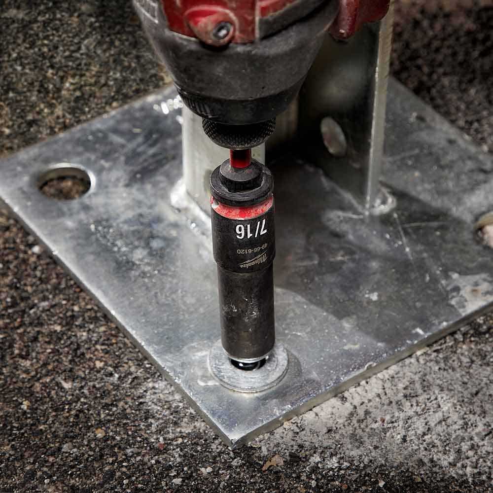 MILWAUKEE SHOCKWAVE 3/8" Drive 7/16" Deep 6 Point Impact Socket 49666120