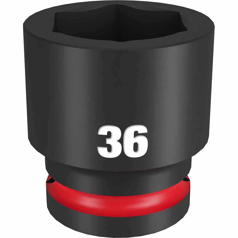 MILWAUKEE SHOCKWAVE 3/4inch Drive 36mm Standard 6 Point Impact Socket 49666374