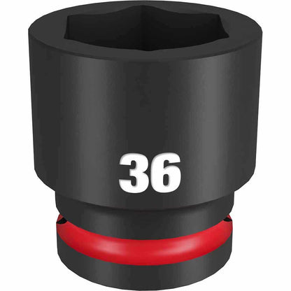 MILWAUKEE SHOCKWAVE 3/4inch Drive 36mm Standard 6 Point Impact Socket 49666374
