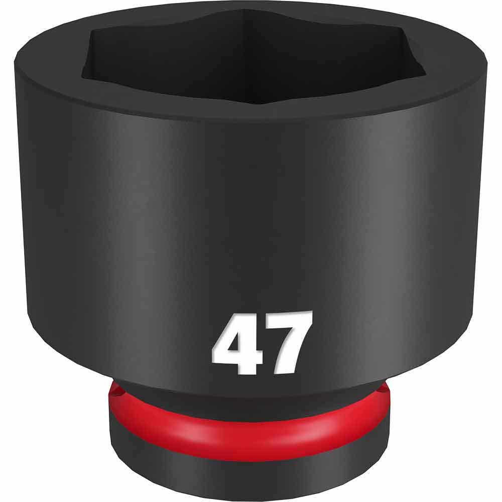 MILWAUKEE SHOCKWAVE 3 4inch Drive 47mm Standard 6 Point Impact Socket 49666385