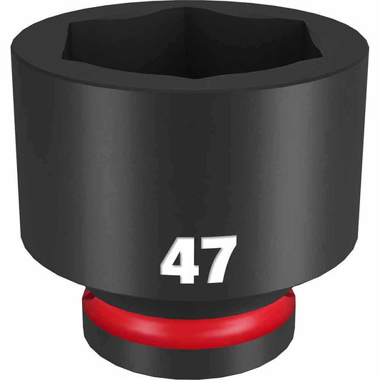 MILWAUKEE SHOCKWAVE 3 4inch Drive 47mm Standard 6 Point Impact Socket 49666385