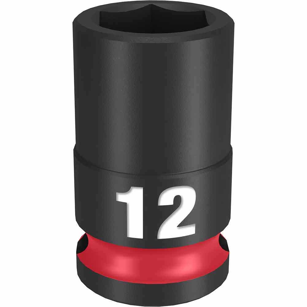 MILWAUKEE SHOCKWAVE 3 8 Drive 12mm Standard 6 Point Impact Socket 49666136