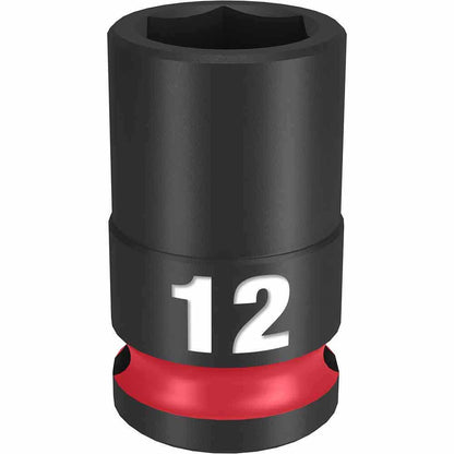 MILWAUKEE SHOCKWAVE 3 8 Drive 12mm Standard 6 Point Impact Socket 49666136
