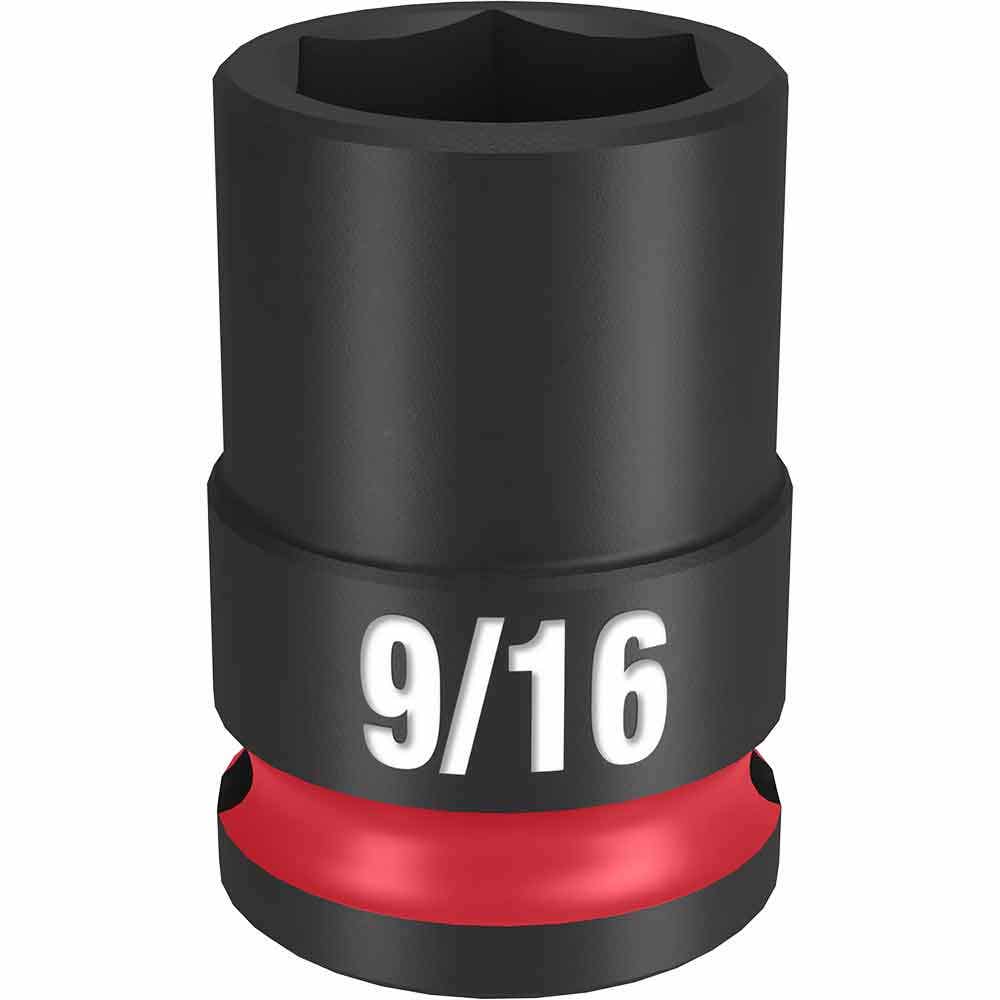 MILWAUKEE SHOCKWAVE 3/8" Drive 9/16" Standard 6 Point Impact Socket 49666107