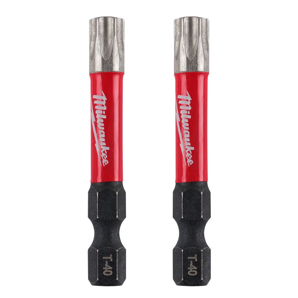 MILWAUKEE SHOCKWAVE Power 50mm (2") Torx T40 Screwdriver Bit - 2 Piece 48324588
