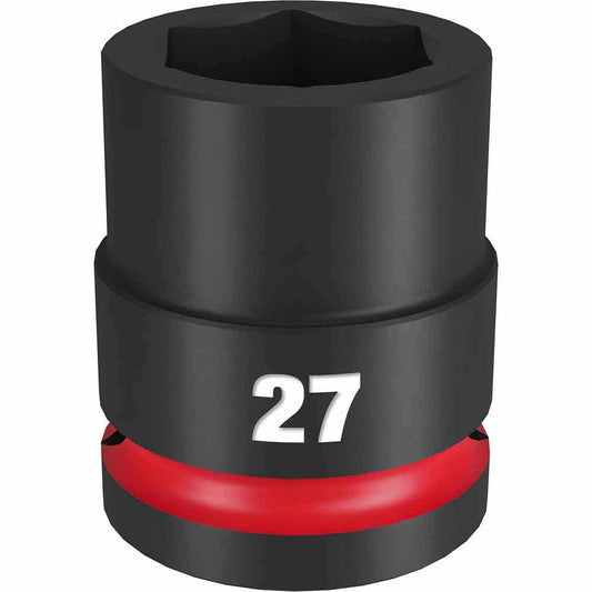 MILWAUKEE SHOCKWAVE 3/4inch Drive 27mm Standard 6 Point Impact Socket 49666365