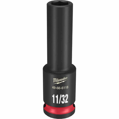MILWAUKEE SHOCKWAVE 3 8 Drive 11 32 Deep 6 Point Impact Socket 49666118