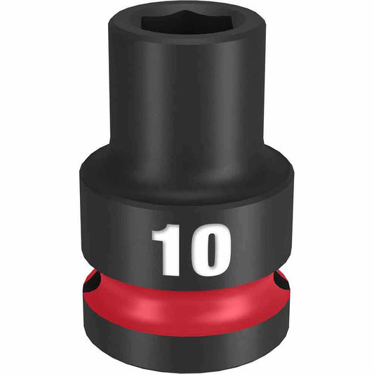 MILWAUKEE SHOCKWAVE 1/2" Drive 10mm Standard 6 Point Impact Socket 49666242