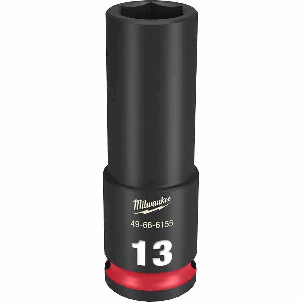 MILWAUKEE SHOCKWAVE 3 8 Drive 13mm Deep 6 Point Impact Socket 49666155