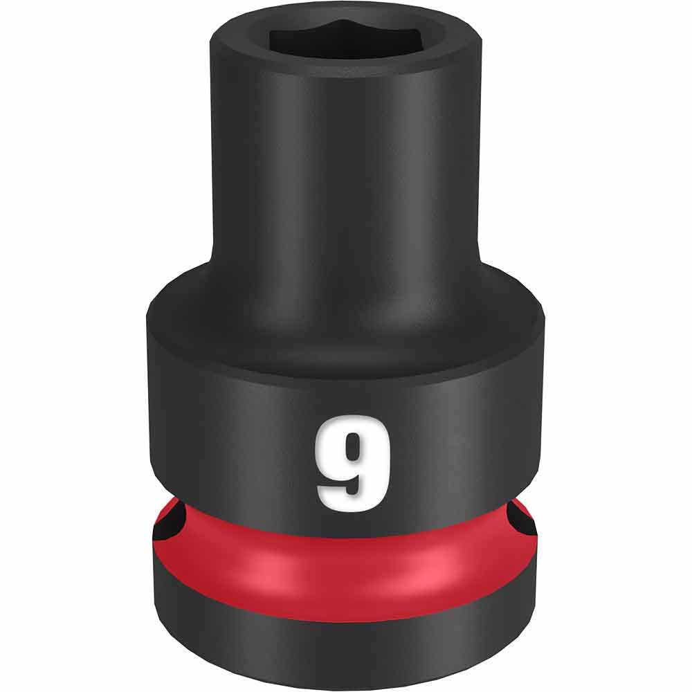 MILWAUKEE SHOCKWAVE 1/2" Drive 9mm Standard 6 Point Impact Socket 49666241