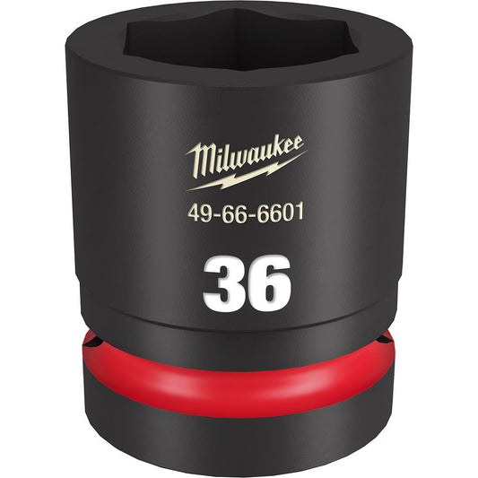 MILWAUKEE SHOCKWAVE 1inch Drive 36mm Standard 6 Point Impact Socket 49666601