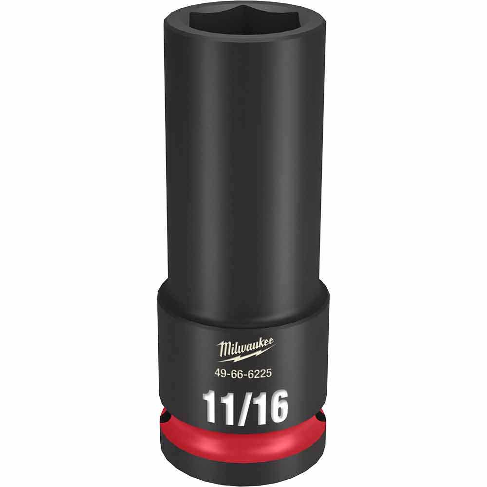 MILWAUKEE SHOCKWAVE 1 2 Drive 11 16 Deep 6 Point Impact Socket 49666225