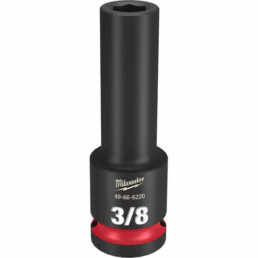 MILWAUKEE SHOCKWAVE 1/2" Drive 3/8" Deep 6 Point Impact Socket 49666220