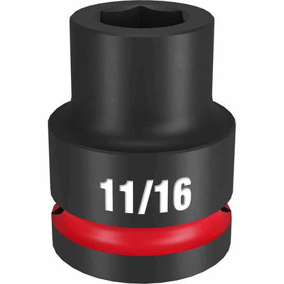 MILWAUKEE SHOCKWAVE 3 4 Drive 11 16 Standard 6 Point Impact Socket 49666302